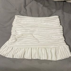 white coverup skirt size M